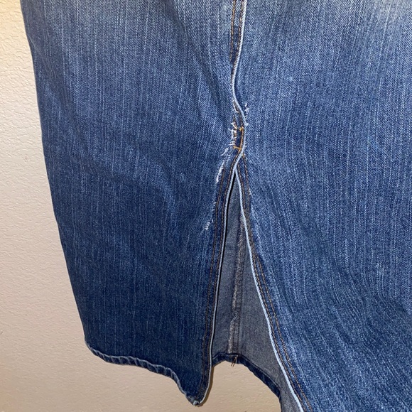 Denim Maxi Skirt (As is, see description) - Picture 7 of 11